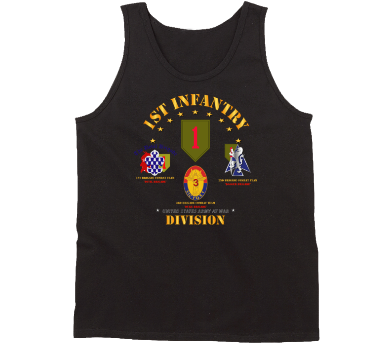 Army - 1st Infantry Division W Named Bcts Tanktop