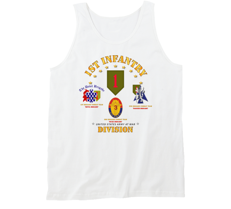 Army - 1st Infantry Division W Named Bcts Tanktop