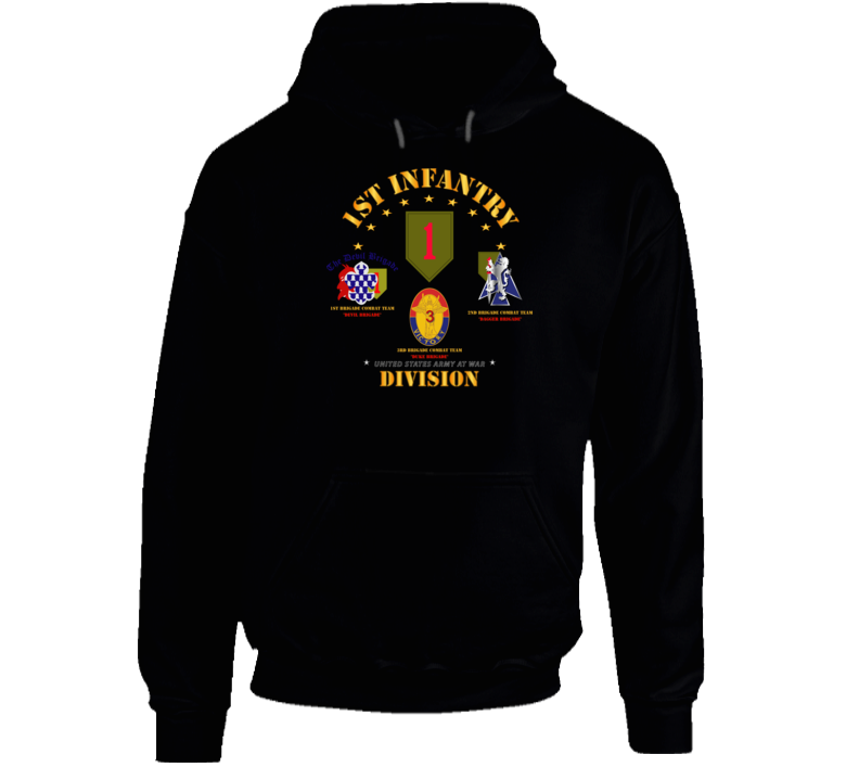 Army - 1st Infantry Division W Named Bcts Hoodie