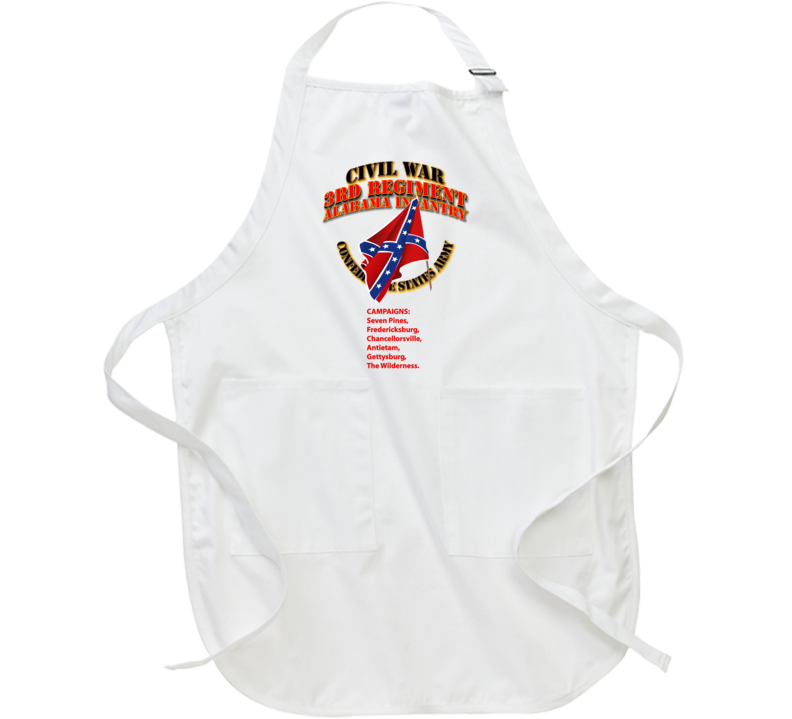 Civil War - 3rd Regiment Alabama Infantry - Csa Apron