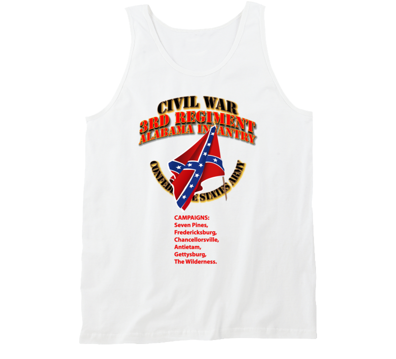 Civil War - 3rd Regiment Alabama Infantry - Csa Tanktop