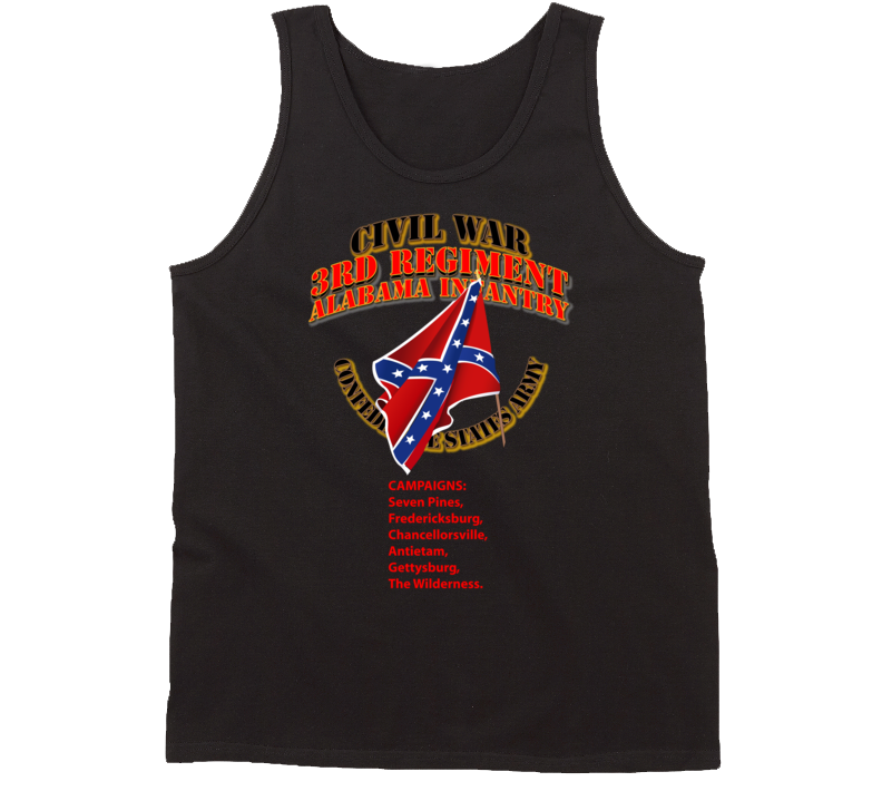 Civil War - 3rd Regiment Alabama Infantry - Csa Tanktop