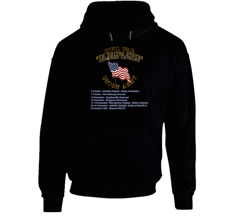 Civil War - 5th United States Colored Cavalry - Usa Hoodie