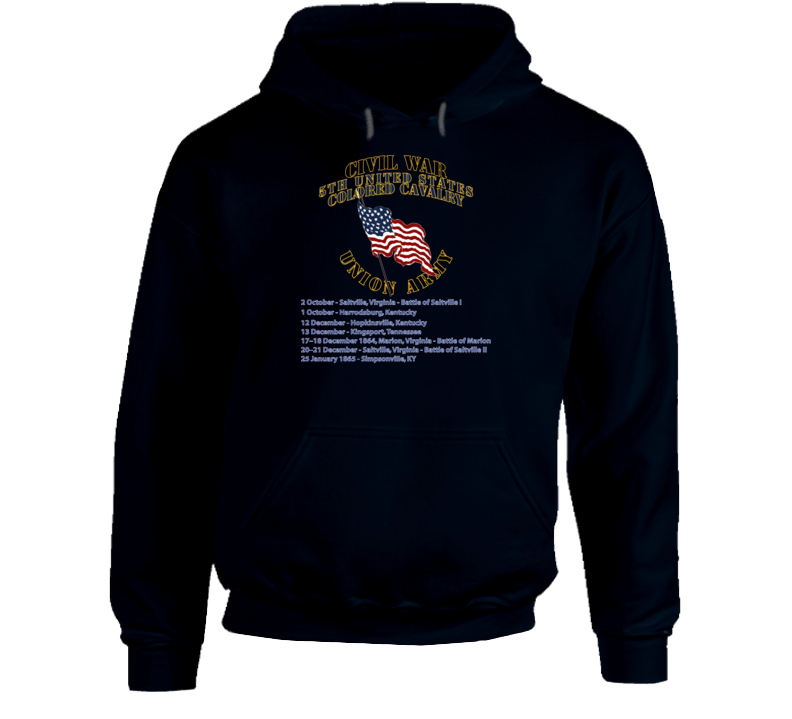 Civil War - 5th United States Colored Cavalry - Usa Hoodie