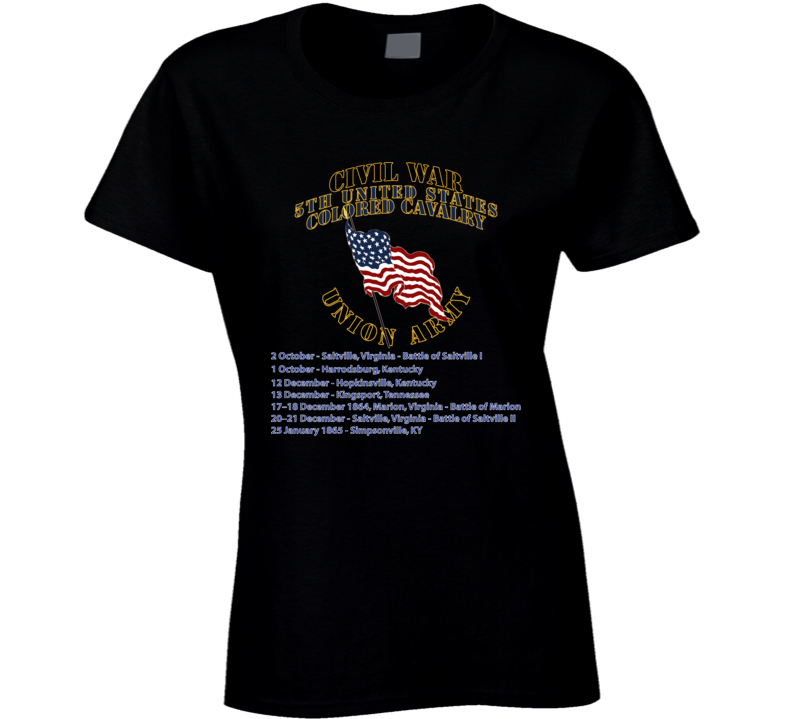 Civil War - 5th United States Colored Cavalry - Usa Ladies