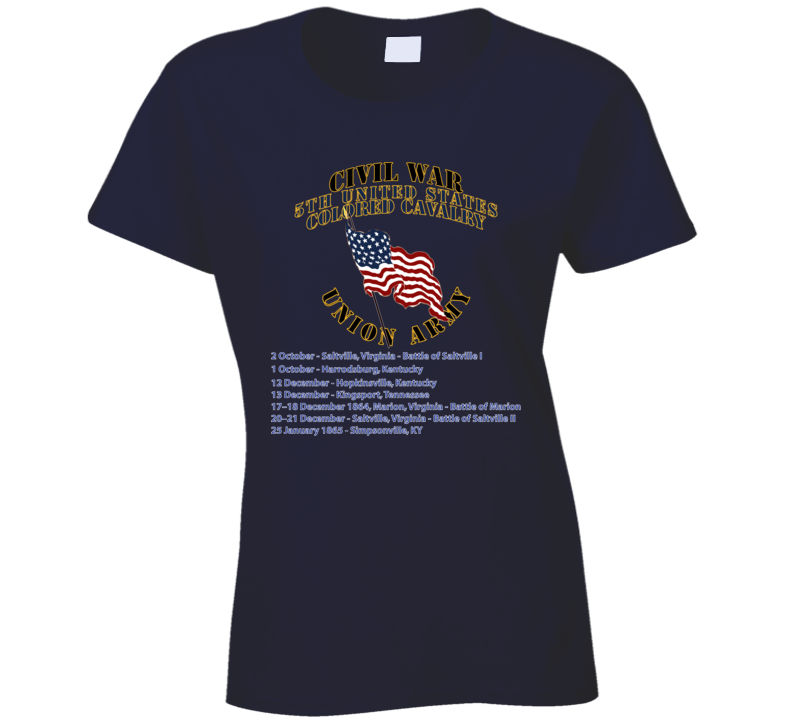 Civil War - 5th United States Colored Cavalry - Usa Ladies