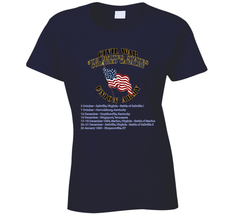 Civil War - 5th United States Colored Cavalry - Usa T Shirt