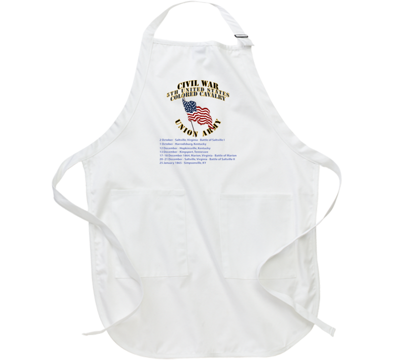 Civil War - 5th United States Colored Cavalry - Usa Apron