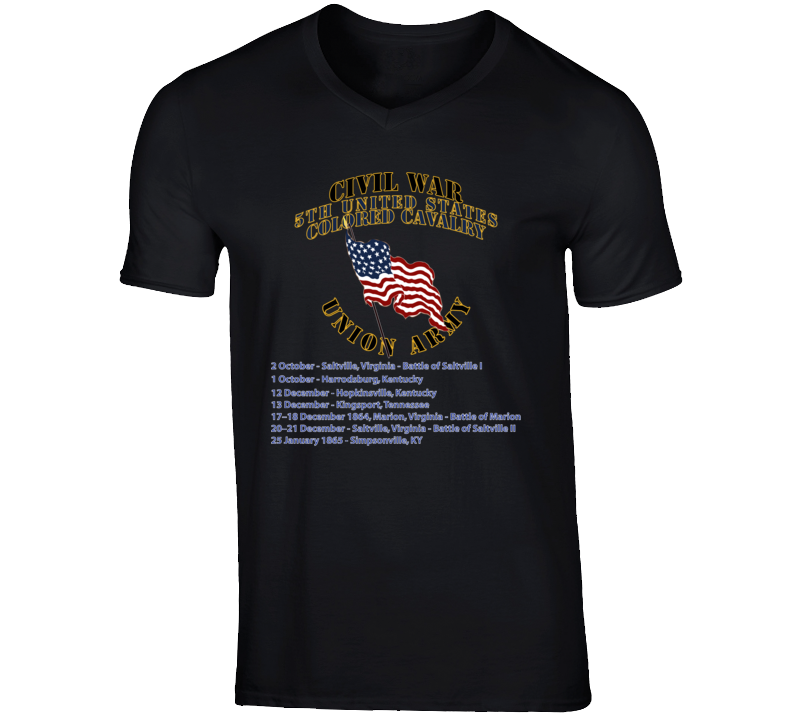 Civil War - 5th United States Colored Cavalry - Usa T Shirt