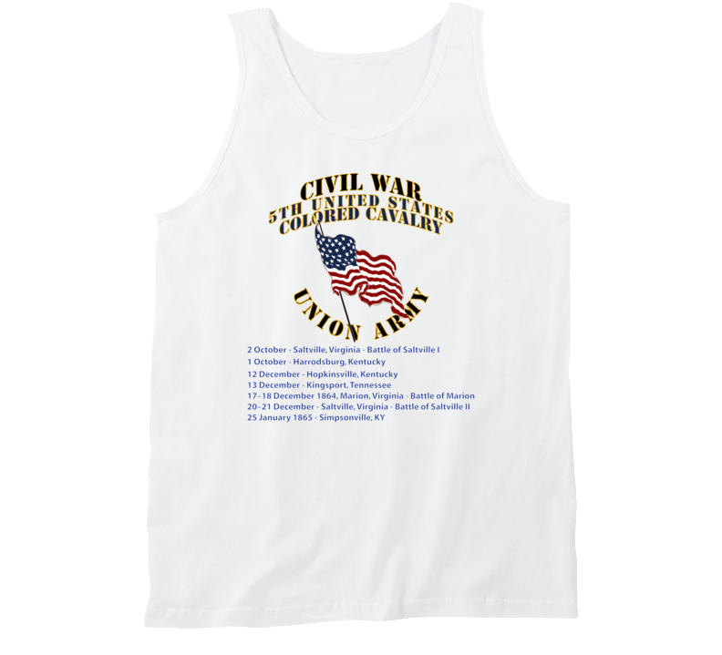 Civil War - 5th United States Colored Cavalry - Usa Tanktop