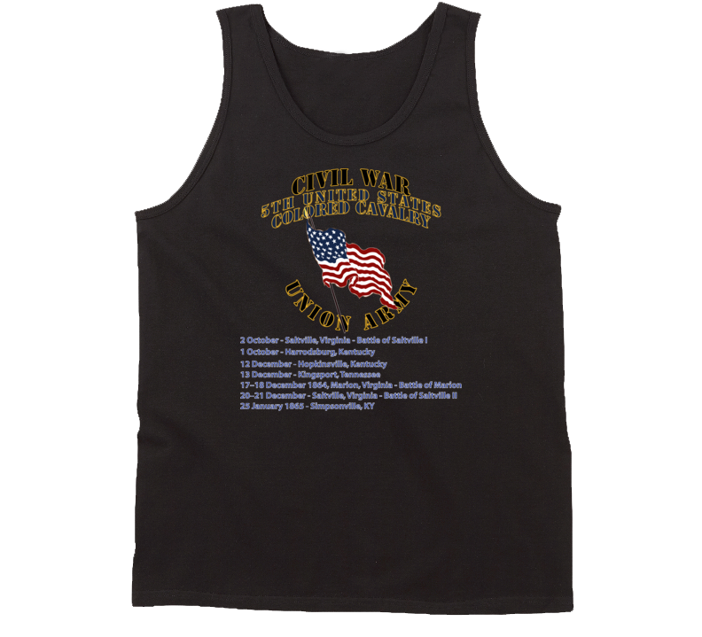 Civil War - 5th United States Colored Cavalry - Usa Tanktop