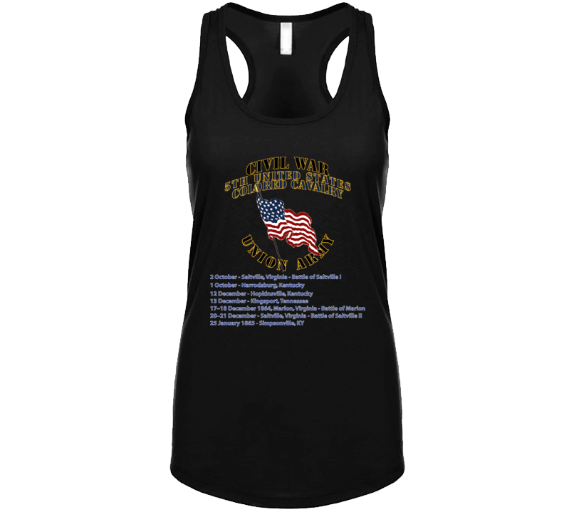 Civil War - 5th United States Colored Cavalry - Usa Ladies Tanktop