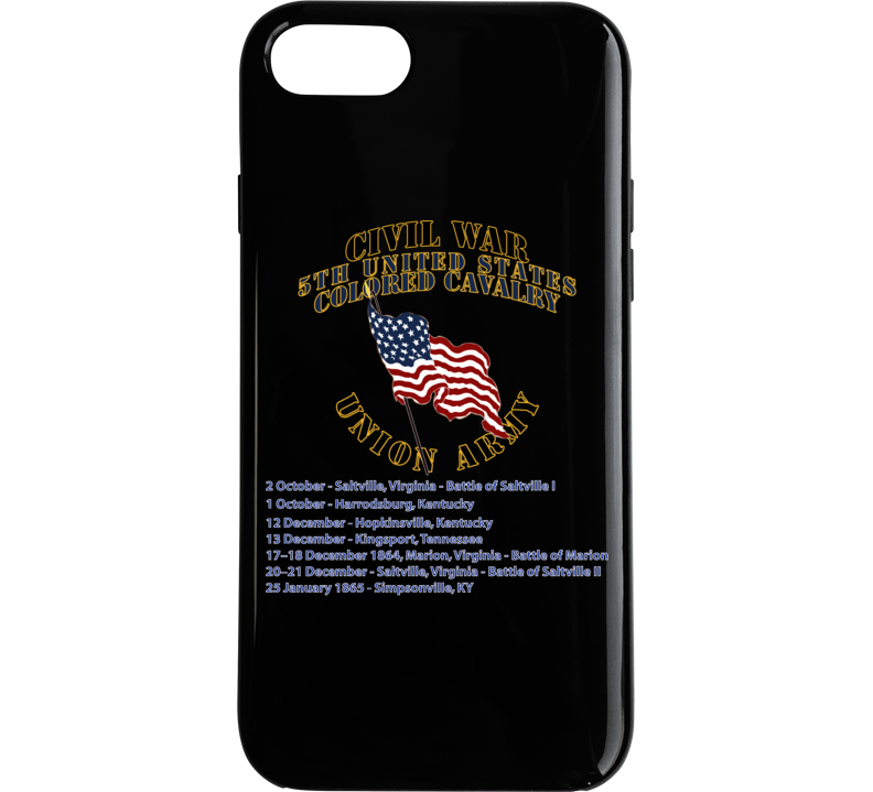 Civil War - 5th United States Colored Cavalry - Usa Phone Case