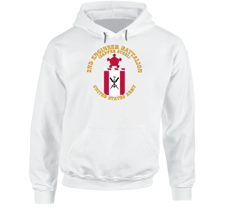 Army - Coa - 2nd Engineer Battalion - Sapper Steel Hoodie