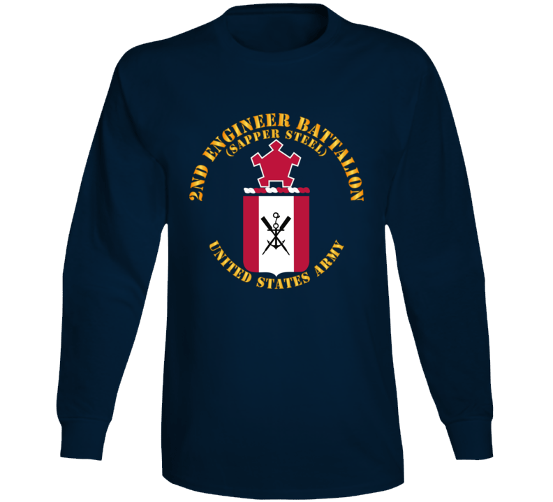 Army - Coa - 2nd Engineer Battalion - Sapper Steel Long Sleeve