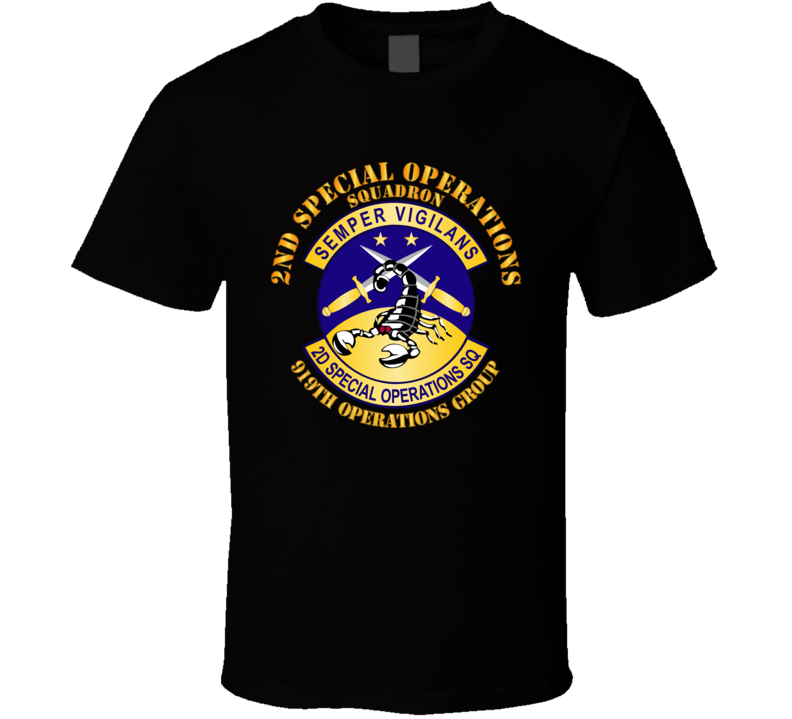 Army - Usafsof - 2nd Special Operations Squadron - 919th Operations Group T Shirt