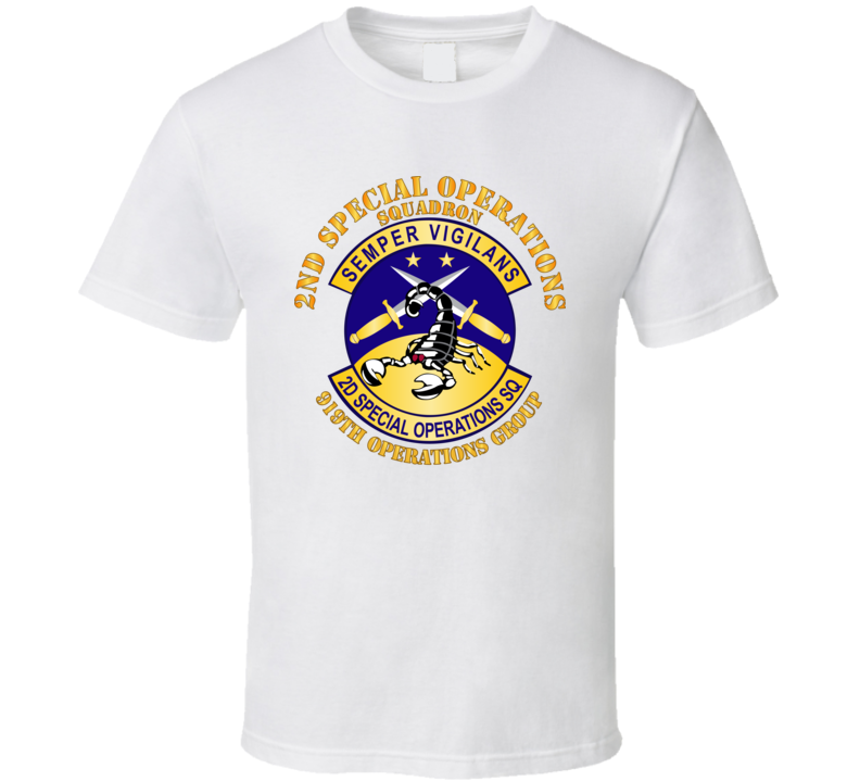 Army - Usafsof - 2nd Special Operations Squadron - 919th Operations Group T Shirt