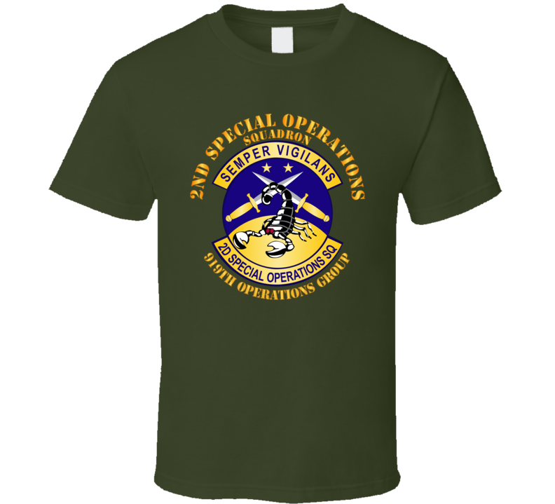 Army - Usafsof - 2nd Special Operations Squadron - 919th Operations Group T Shirt