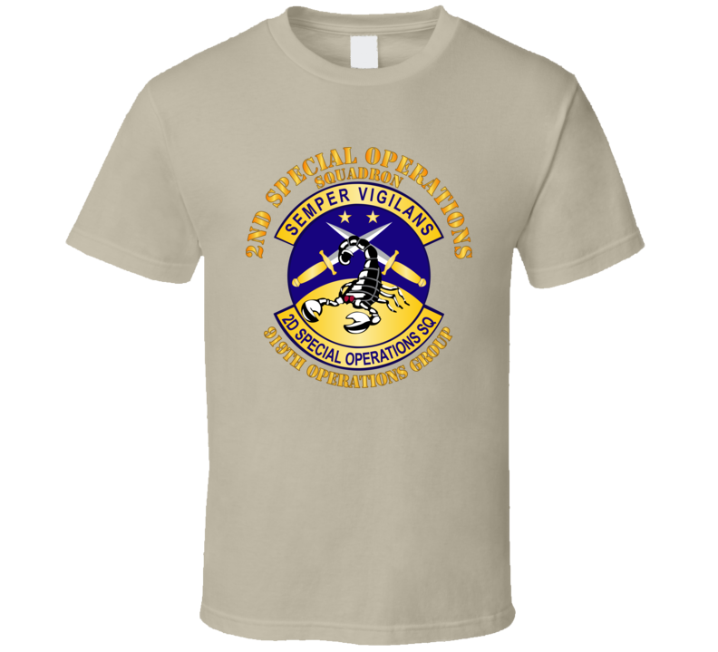 Army - Usafsof - 2nd Special Operations Squadron - 919th Operations Group T Shirt