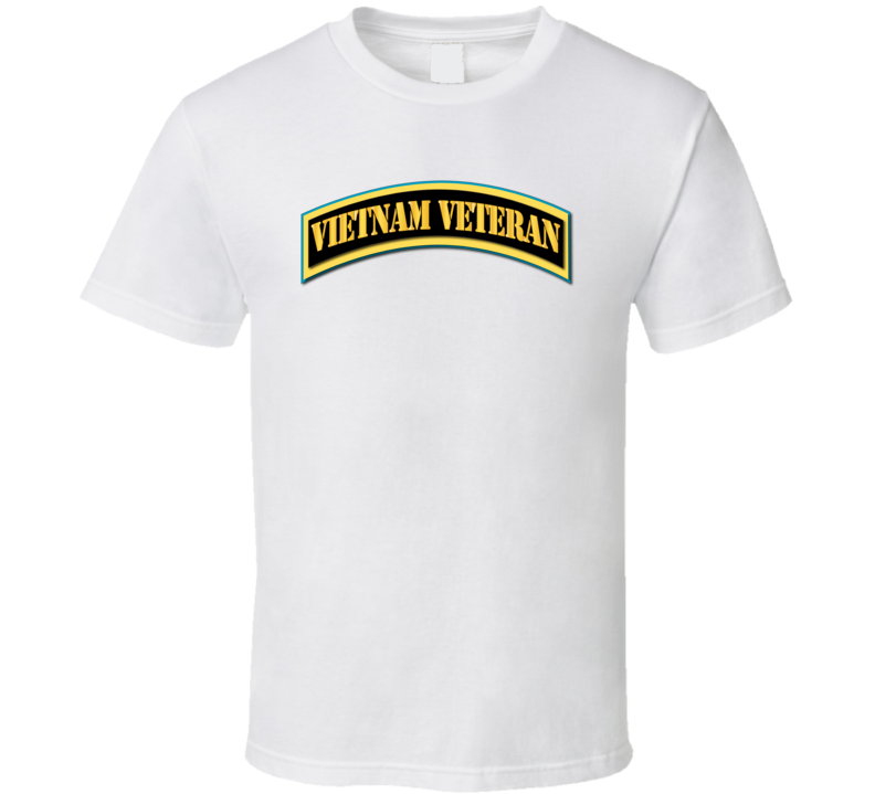 Army - Vietnam Veteran Tab - Gold T Shirt