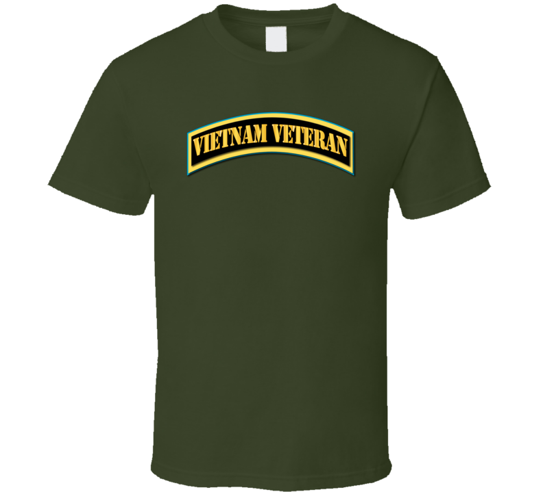 Army - Vietnam Veteran Tab - Gold T Shirt