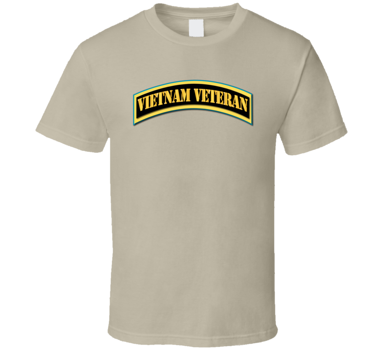Army - Vietnam Veteran Tab - Gold T Shirt