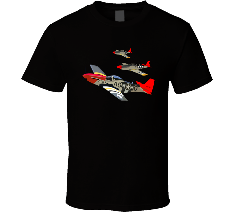 Army - Aac - 332nd Fighter Group - 12th Af - Red Tails Wo Txt T Shirt