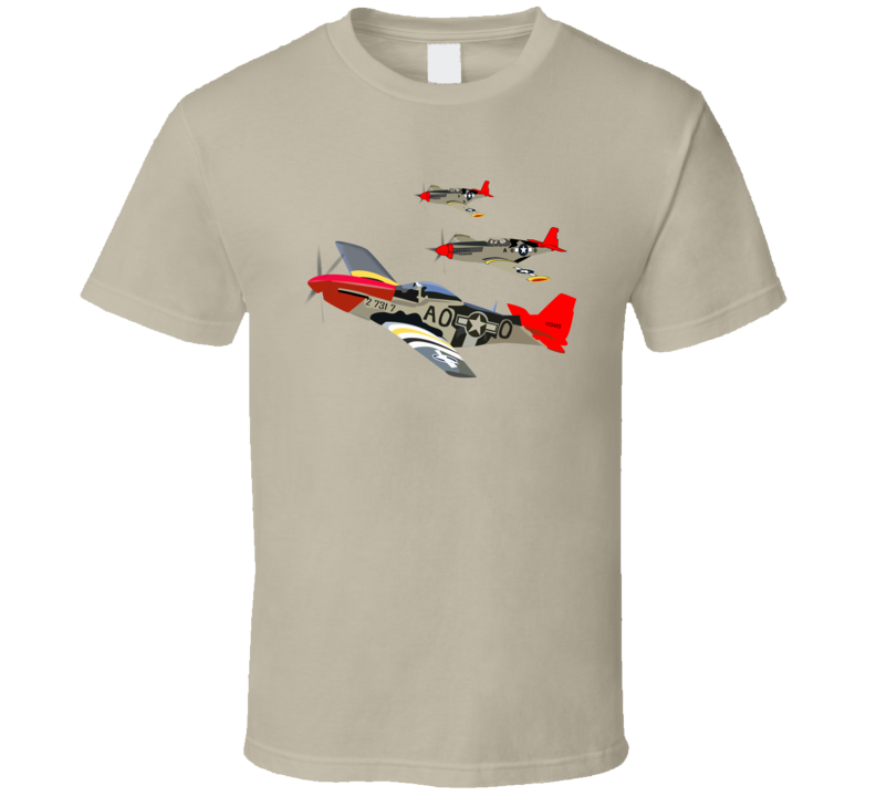 Army - Aac - 332nd Fighter Group - 12th Af - Red Tails Wo Txt T Shirt