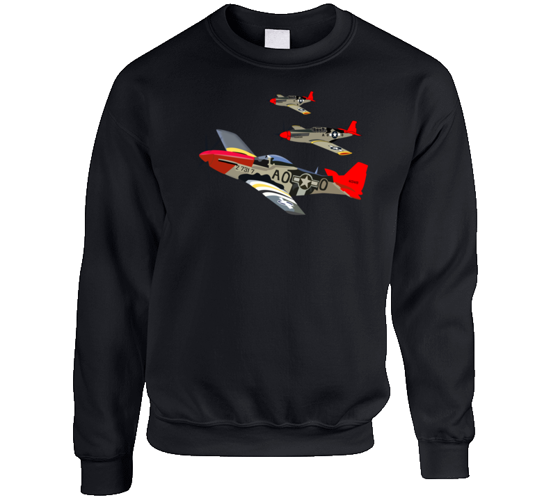 Army - Aac - 332nd Fighter Group - 12th Af - Red Tails Wo Txt T Shirt