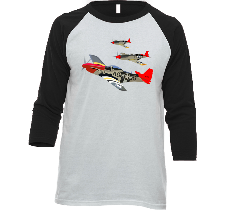 Army - Aac - 332nd Fighter Group - 12th Af - Red Tails Wo Txt T Shirt