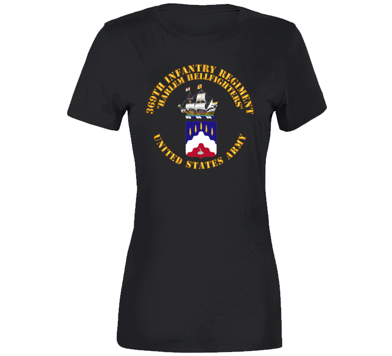 Army - Coa - 369th Infantry Regiment - Harlem Hellfighters Wo Drop Shadow T Shirt
