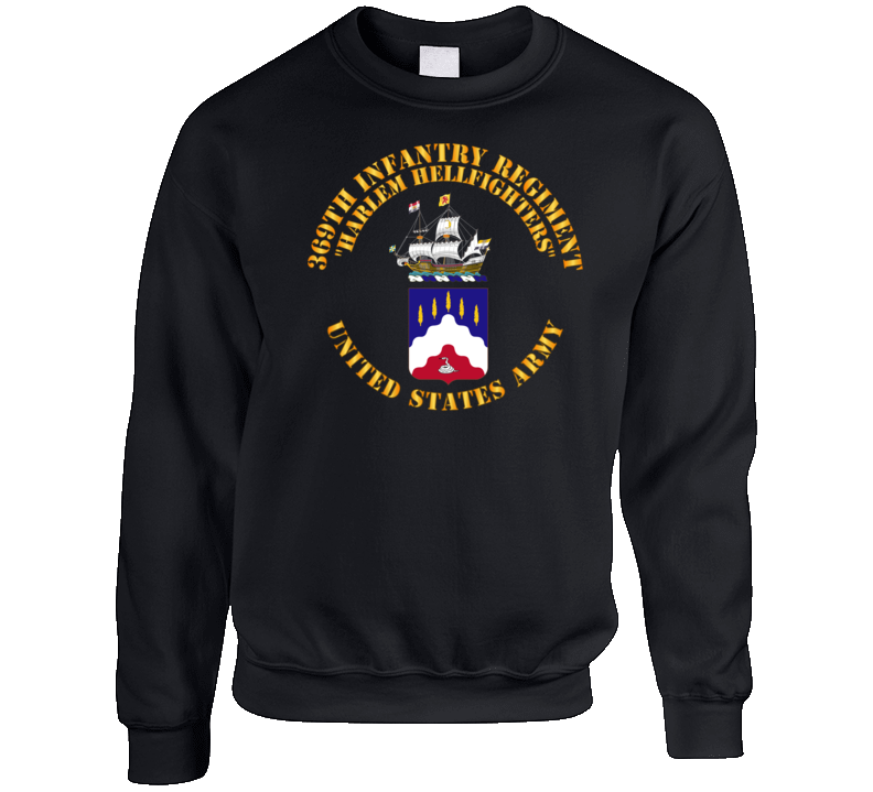 Army - Coa - 369th Infantry Regiment - Harlem Hellfighters Wo Drop Shadow T Shirt