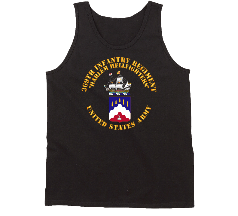 Army - Coa - 369th Infantry Regiment - Harlem Hellfighters Wo Drop Shadow Tanktop