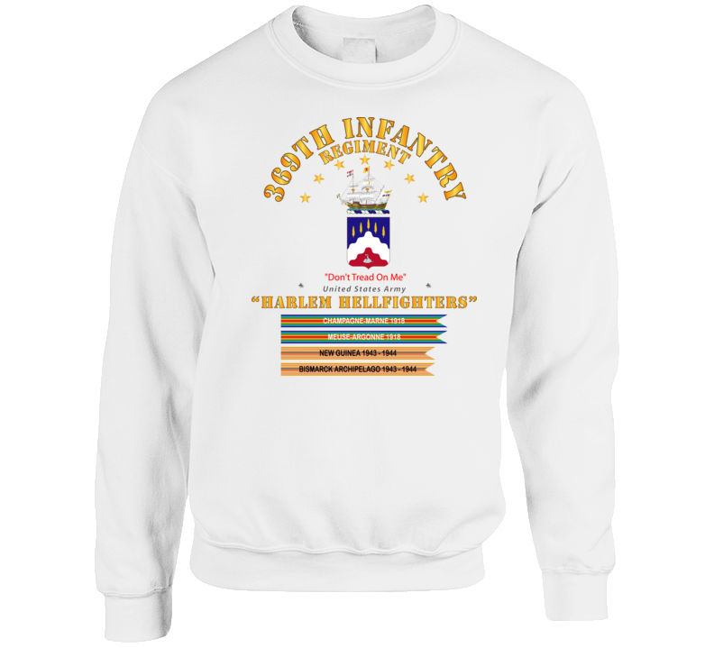 Army - 369th Infantry Regiment - Harlem Hellfighters W Streamers T Shirt