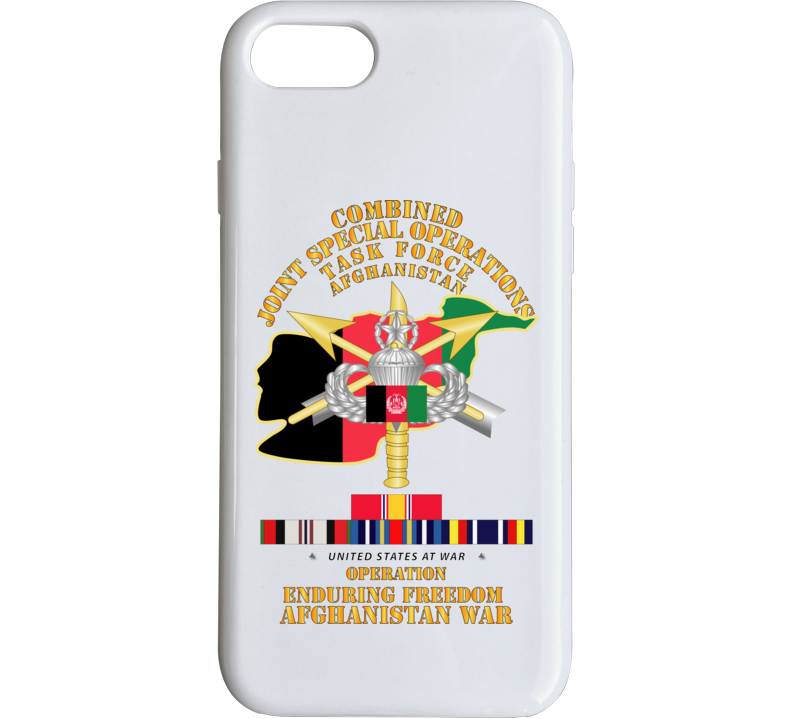 Sof - Combined Joint Special Operations Task Force - Oef - Afghan Wo Seal W Svc Phone Case
