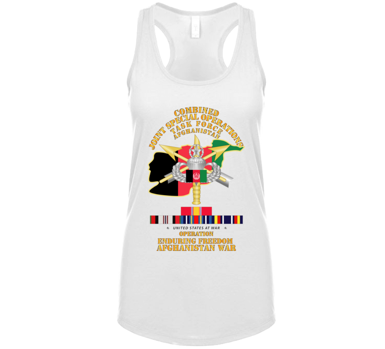 Sof - Combined Joint Special Operations Task Force - Oef - Afghan Wo Seal W Svc T Shirt