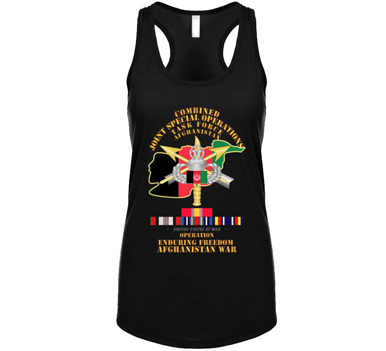 Sof - Combined Joint Special Operations Task Force - Oef - Afghan Wo Seal W Svc T Shirt