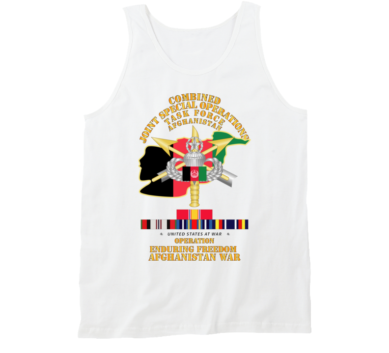 Sof - Combined Joint Special Operations Task Force - Oef - Afghan Wo Seal W Svc Tanktop