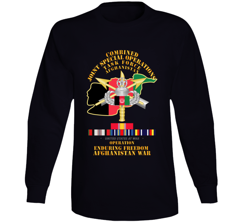 Sof - Combined Joint Special Operations Task Force - Oef - Afghan Wo Seal W Svc Long Sleeve