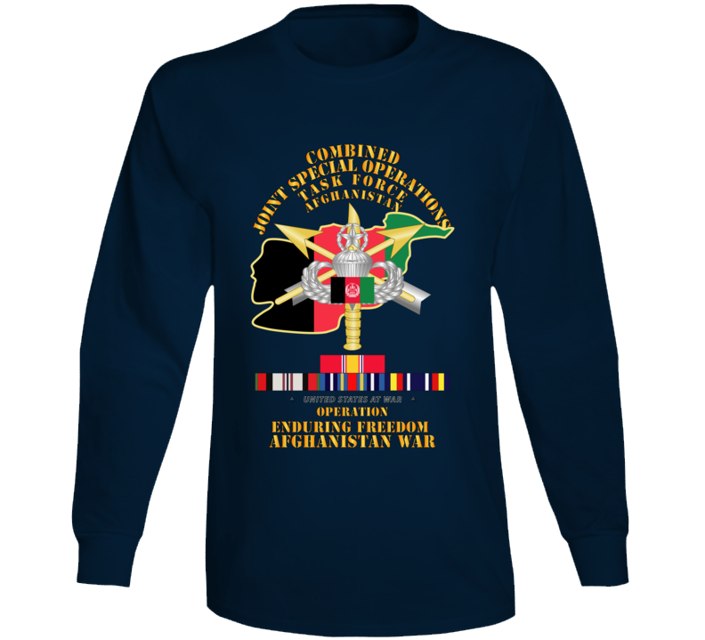 Sof - Combined Joint Special Operations Task Force - Oef - Afghan Wo Seal W Svc Long Sleeve