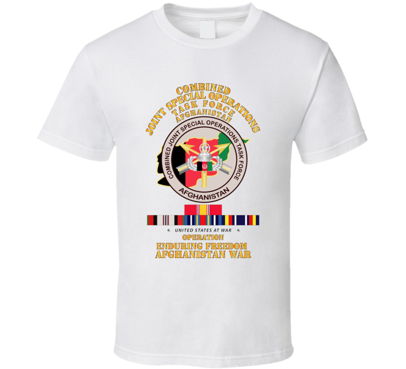 Sof - Combined Joint Special Operations Task Force - Oef - Afghanistan W Svc T Shirt