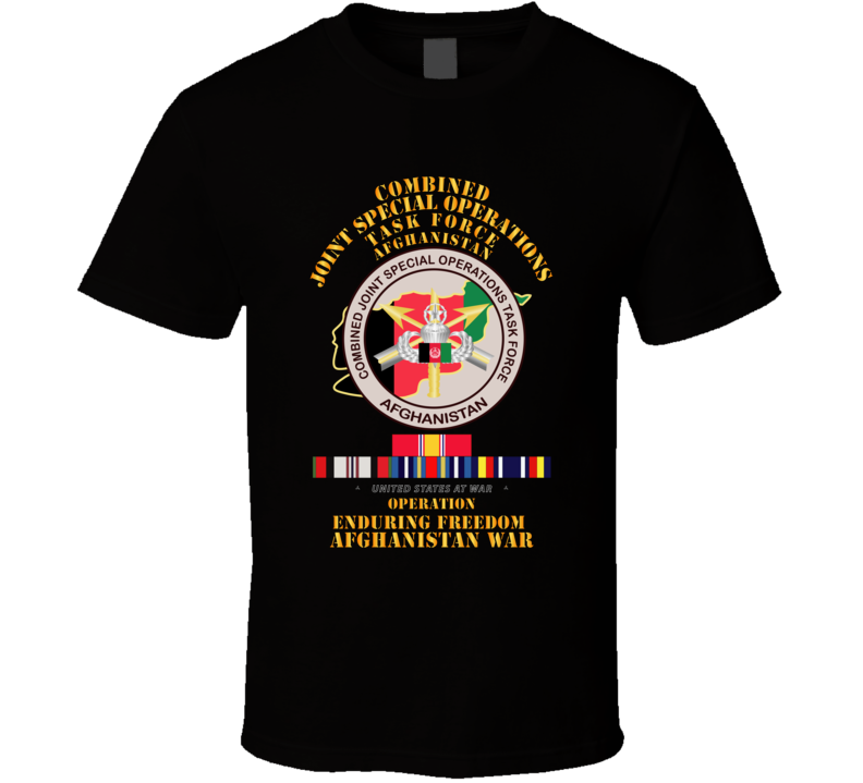 Sof - Combined Joint Special Operations Task Force - Oef - Afghanistan W Svc T Shirt