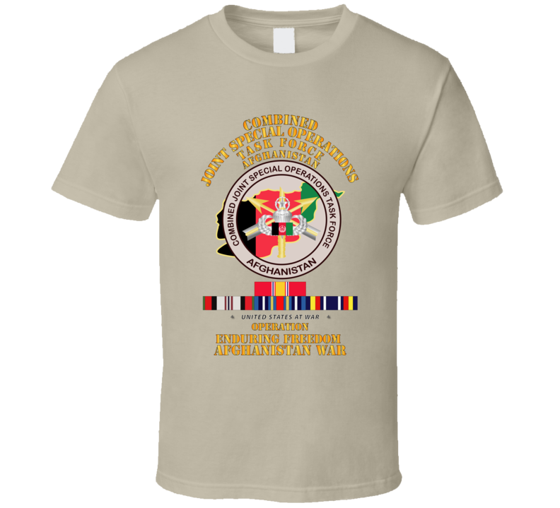 Sof - Combined Joint Special Operations Task Force - Oef - Afghanistan W Svc T Shirt