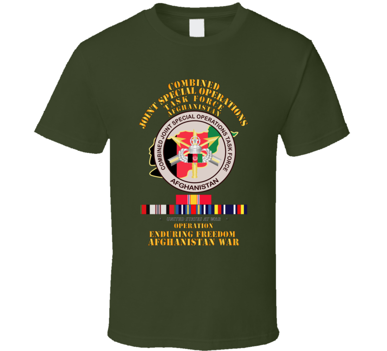Sof - Combined Joint Special Operations Task Force - Oef - Afghanistan W Svc T Shirt