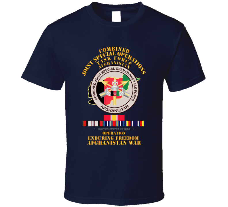SOF - Combined Joint Special Operations Task Force - OEF - Afghanistan w SVC T Shirt
