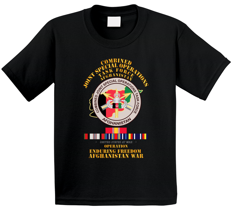 Sof - Combined Joint Special Operations Task Force - Oef - Afghanistan W Svc T Shirt