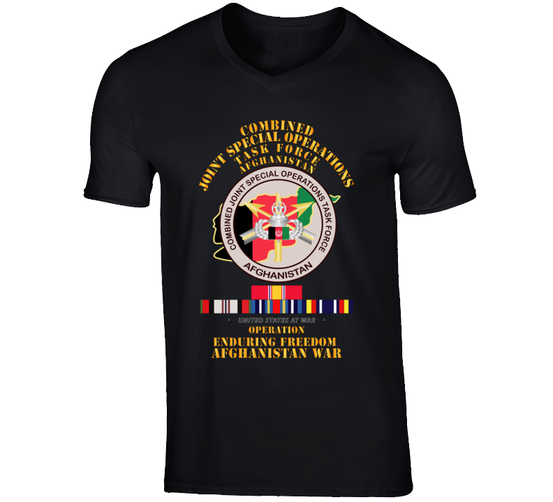 Sof - Combined Joint Special Operations Task Force - Oef - Afghanistan W Svc T Shirt