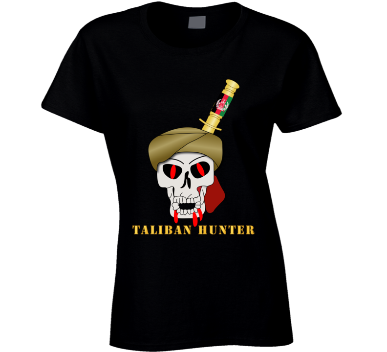 Sof - Taliban Hunter W Bayonet In Skull T Shirt
