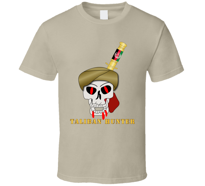 Sof - Taliban Hunter W Bayonet In Skull T Shirt