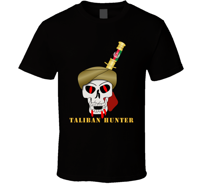 Sof - Taliban Hunter W Bayonet In Skull T Shirt